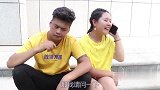 情侣接到骗子电话，小伙就用英语和骗子对话，太逗了