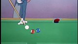 猫和老鼠：汤姆趁着主人不在偷偷打桌球，这技术真是任性