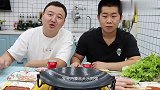 晚上和毛豆，简单来了一顿烤肉，蘸上干碟，爽翻了！