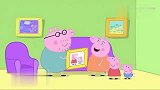 小猪佩奇：猪爸爸砸墙订相册，结果力气太大了，直接把墙砸碎了