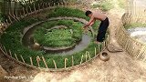 澳洲小哥荒野求生野外生存生存哥原始技术用古砖建造水箱