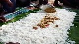 印度阿三自制的自助餐，看了忍不住能吃三大碗！