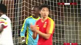 国奥小伙子再度发起边路进攻 全队犹如突变张玉宁门前险破门