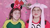团子悠悠PK做奶茶，让小秋姐姐品尝，“害惨”了小秋姐姐