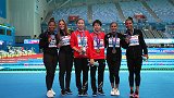 游泳世锦赛女子双人3米跳板决赛 施廷懋/王涵斩获冠军