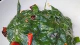 青苔做成的美食，卖相一般，味道却食过返寻味