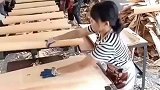 这大姐干活真快，不是一般人，一看就厉害！