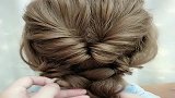 中长发编发教程，夏天太热就这样扎，回头率超高！