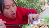 胖妹今天做点不一样的，用羊肉做成手抓饭，香气四溢！