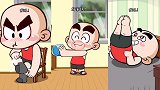 搞笑光头动画：小时候的迷惑行为，你有躺枪吗？
