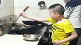 不是亲眼所见，我真不相信，这竟是7岁小帅哥炒的菜！