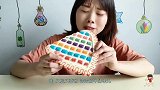 妹子吃“爱心宝石巧克力”五颜六色点缀超美，香甜浓郁