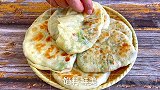 2棵小白菜3个鸡蛋做馅饼，鲜嫩入味营养不流失，比韭菜盒子好吃