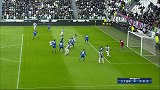 尤文角球空袭形成乱战 桑德罗倒地铲射闪击破门