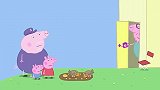小猪佩奇：猪爸爸想好好休息，不料被小鸟打扰，当了一天的稻草人
