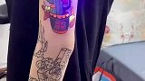 会闪光的纹身是怎么做到的，这也太牛了吧