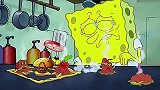 海绵宝宝：海绵宝宝不认真做蟹堡，害的章鱼哥眼珠子起火了？