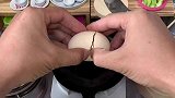 迷你小厨房他自己做煮熟的全部吃完了
