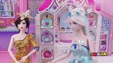叶罗丽故事 冰公主给曼多拉化妆，连眼影、口红都不会涂