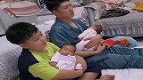 儿子非要二胎妹妹，结果妈妈一下生了两个，这下没话说了吧！