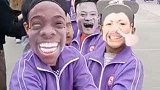 河南：拔河出奇招戴面具逗笑对手！网友：容易“误伤”
