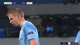 第71分钟曼城球员津琴科黄牌