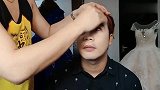 中年男子挑战美妆，上完妆后，美得让人不敢相信
