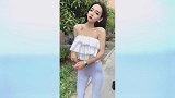 小露香肩，没有自信的小姐姐应该不敢搭配出街