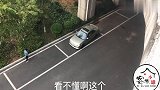 路过一停车场,发现“老司机”倒车选位有讲究,实在是厉害