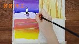 手工DIY绘画教程，画四种不同的角度画冬天风景画
