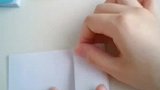 手工折纸迷你小本子，要是作业本就这么大该有多好