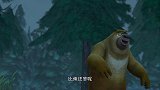 熊出没：暴风突然来袭，吓得狗熊赶紧跑，光头强也慌了！