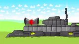 坦克世界动画：利维坦喷火了，大蟋蟀吓得都不知道跑哪里