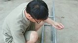 试试能不能把线穿过去