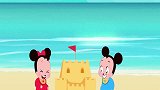 米奇老鼠：米妮米奇在海边玩，来了个叔叔捣乱，召唤石头巨人对付