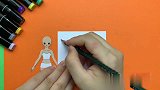 纸娃娃手工：制作偶活雾矢葵和三款不同风格的校服，有过程详解