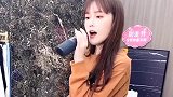 本山老师的女儿球球，在直播的时候唱英文歌，很有歌手的风范！