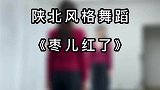 陕北风舞蹈枣儿红了背面完整版，编舞银河湾阳光