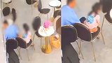 广东保安在商场向小女孩伸咸猪手 还四处张望