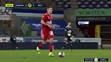 下半场补时第1分钟斯特拉斯堡球员西索科射门 - 打偏