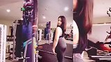 健身房美女出没！身材和颜值都是超赞 不要错过