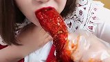 爆辣八爪鱼一口闷，这小姐姐真是太拼了