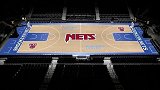 NBA赛前花絮 篮网主场复古之夜主题地板搭建全过程