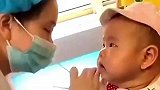 萌娃打预防针的一幕