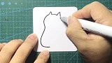 简笔画：有喜欢猫咪的吗，安琪也很喜欢猫