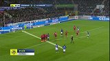 第83分钟斯特拉斯堡球员拉拉射门