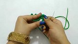 创意DIY，教你用头绳和串珠、毛线制作好看的门挂