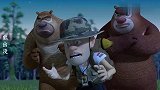 熊出没：天才威抓住小臭鼬就放狠话，结果臭鼬一个屁，直接熏倒他
