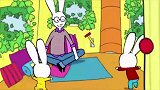 超人兔：爸爸今天原来是为了给小兔子建树屋呢