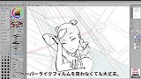 日本插画师用软件绘制的一幅人物插画作品！造型个性色彩简洁！